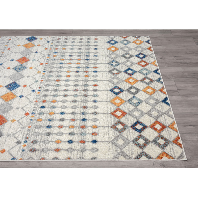 Renae Moroccan Multicolor Area Rug, Rectangle 5'3" x 7'6"