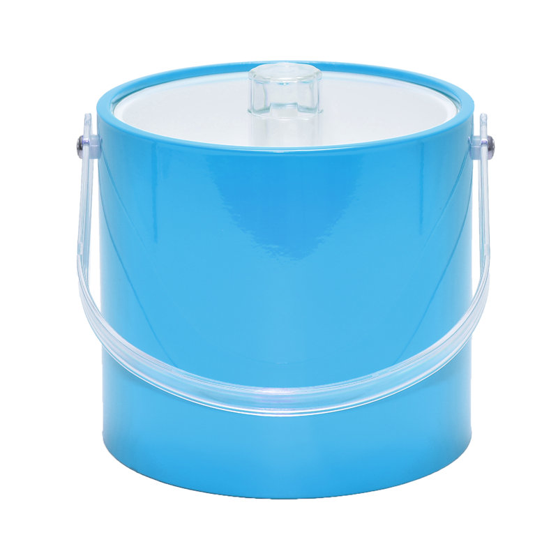 Soloman Vinyl Ice Bucket, Turquoise