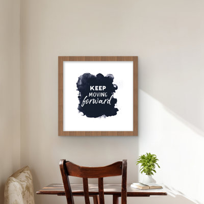 Keep Moving Forward - Spiritual Blue Framed Matted Print