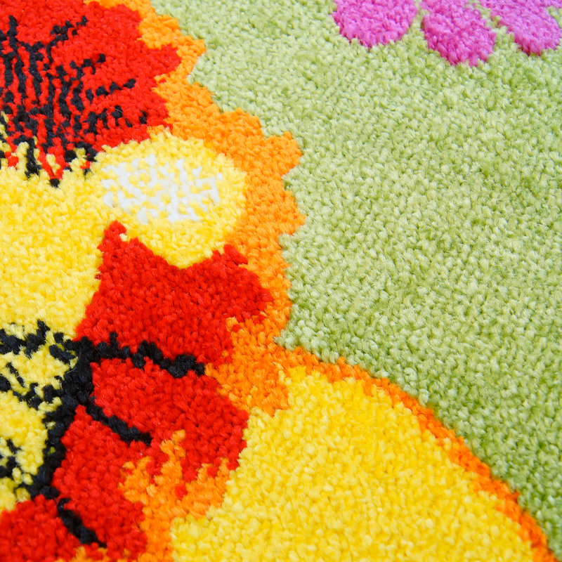 Tapis vert Jodie, Rectangle 6 pi 3 po x 9 pi 3 po