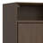 36"W Solid Hardwood 2-Shelf Modern Industrial Entryway Storage Cabinet with 2 Open Cubbies
