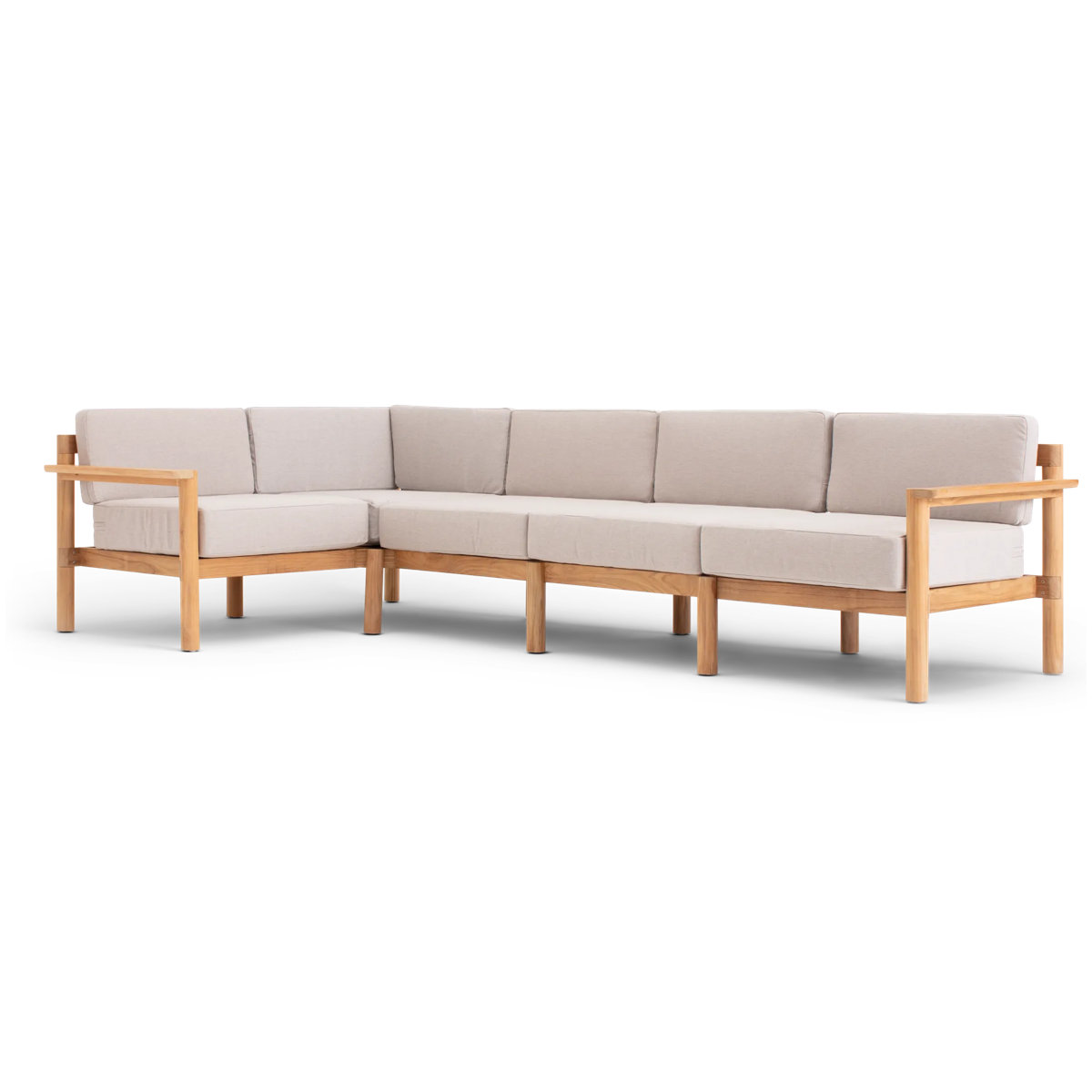 Neighbor Haven Teak Sectional - Thumbnail 2