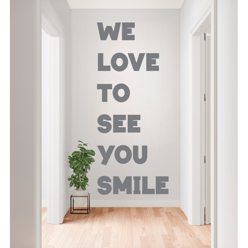 Décalcomanie murale, sourire, autocollants dentaires, autocollant de porte, autocollant de porte, H 75 po x l 32 po