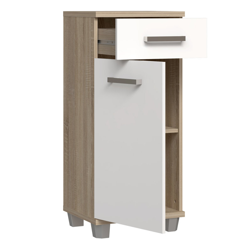 Veris Bathroom Cabinet, Sonoma Oak/White