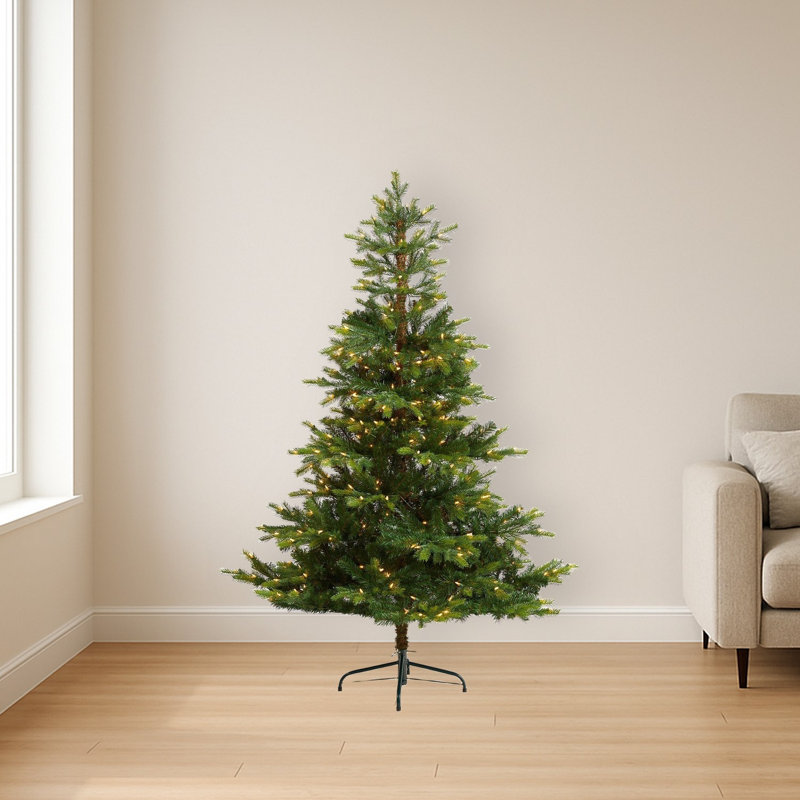 Lighted Artificial Christmas Tree, 6' H