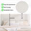 Lit plateforme tapissier Findlay Plush 3D colombe blanche-502997868