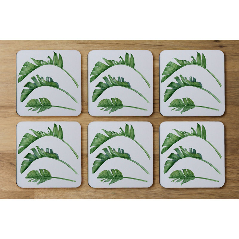 Square 6 Piece Coaster Set