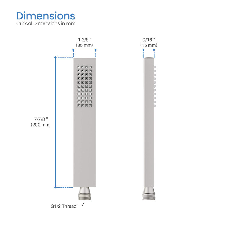 Full/Standard Handheld Shower Head 1.75 GPM GPM, Brushed Nickel