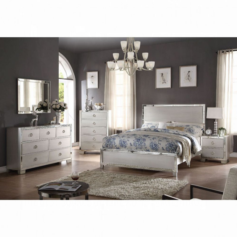 Antoine Solid Wood Standard Bed, Queen