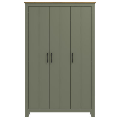 Limestone 3 Door Manufactured Wood Wardrobe