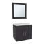 Ensemble de meuble-lavabo flottant Slater avec lavabo, armoire à deux portes et miroir Slater-301772496