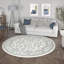Crème oriental Briele | Bleu | Gris | Tapis beige-1647492614