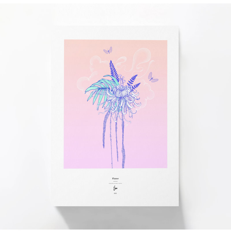 Aesthetic Floral Art Poster