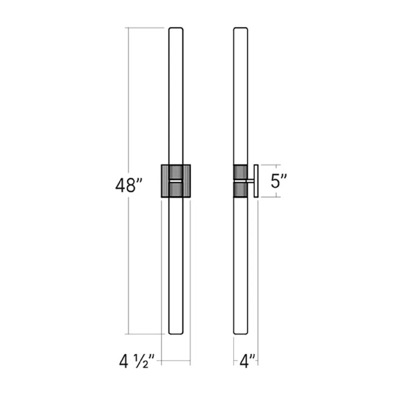Scepter Dimmable LED Bath Bar, Polished Chrome, 4000