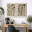 "Abstract Botanical", "Wildflower", "Nature", plante naturelle encadrée, reproduction d'art sur toile, 2 pièces-91068937-124478705