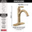 Robinet pour salle de bain à poignée simple SAYLOR ™-74993290
