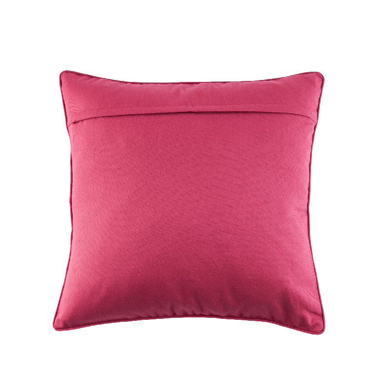 Square Pillow Cover Blumen, Orange