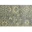 Tapis gris rectangulaire en laine noué à la main à motif floral 5 pi x 8 pi Jhanelle