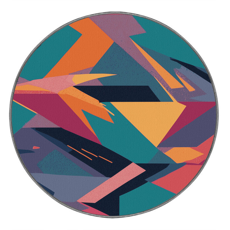 Voltage Circuit Rug, Round 3'