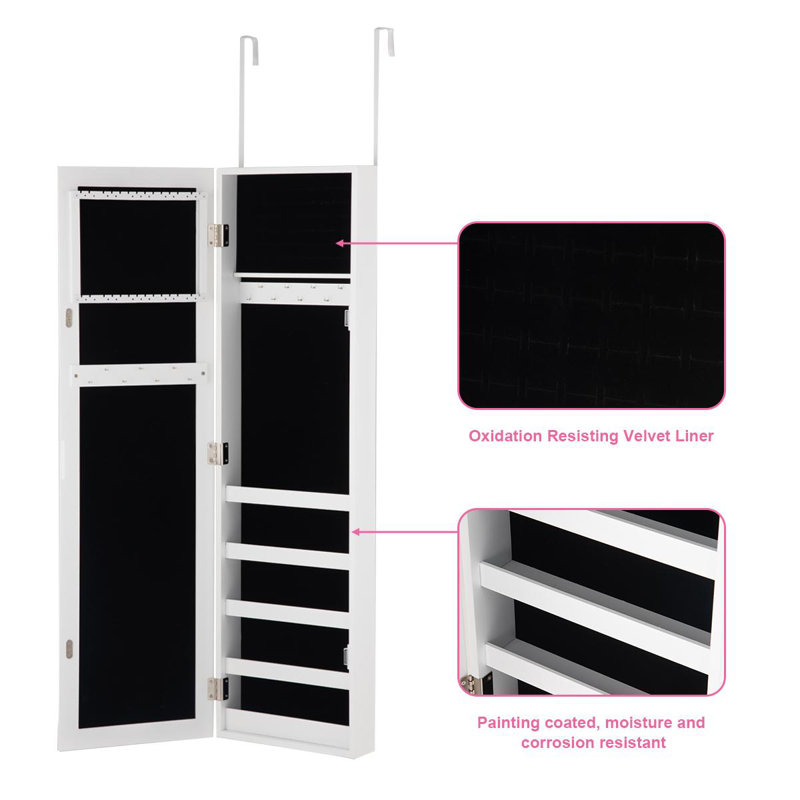 Armoire à bijoux avec miroir Cavett