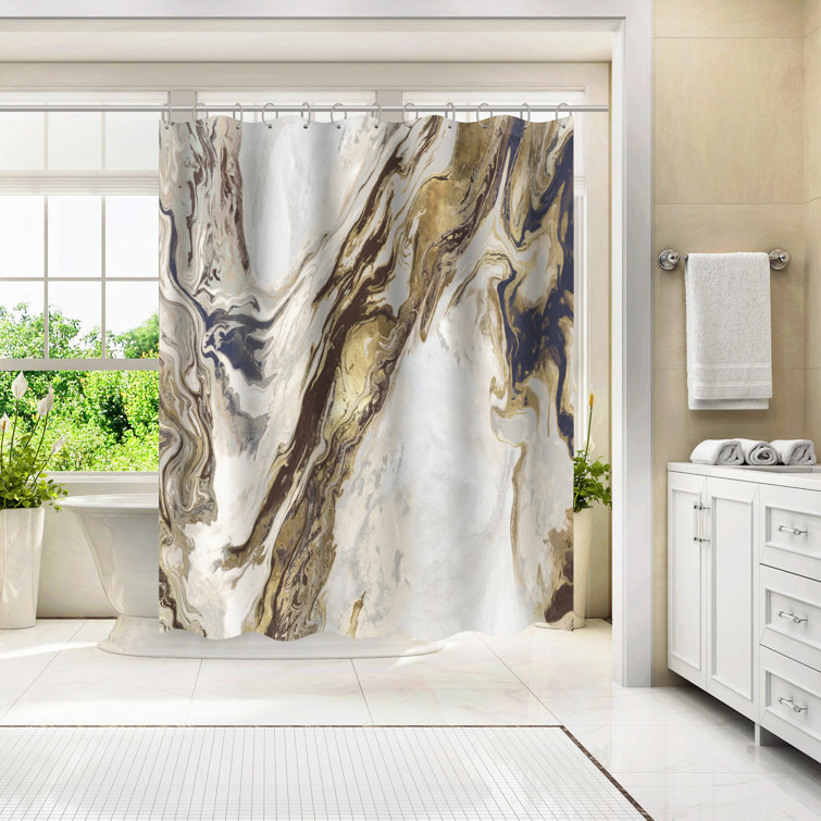 Willa Arlo Interiors Vantassel Abstract Shower Curtain & Reviews