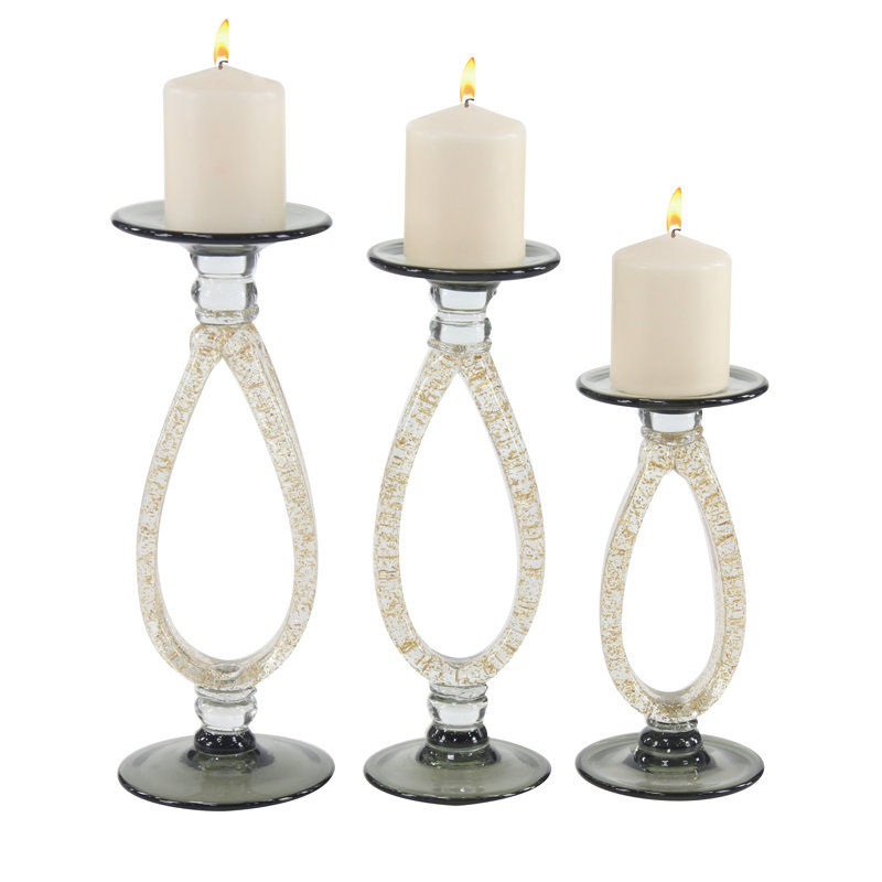 Glass Tabletop Candlestick