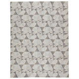Wendy Jane Flatweave Patchwork Area Rug in Taupe/Gray