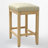 24 Inch Upholstered Extra-Wide Cushion Wooden Kitchen Island Counter Height Barstools-106060264