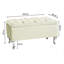 Londona Wide Velvet Tufted Rectangle Solid Color Standard Ottoman Bench with Storage, Upholstery Footstool End of Bed Bench-1760675816-1761365789
