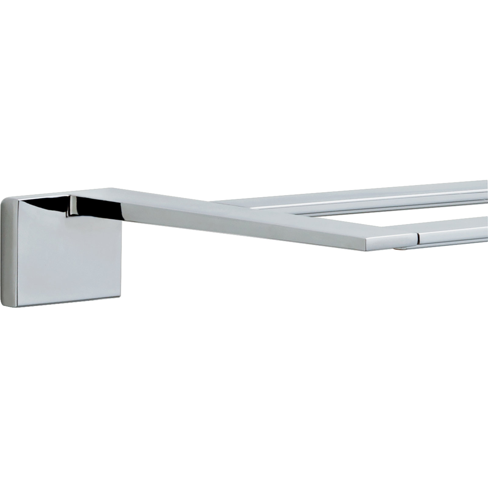 Vero Double 24" Wall Mounted Towel Bar, Chrome