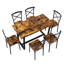 Ensemble de table de salle à manger 7 pièces 7 pièces Parfait pour la cuisine, le coin-repas et le salon