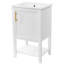 Meuble-lavabo moderne 20 po avec lavabo en céramique et porte à fermeture en douceur Leeward-123817771