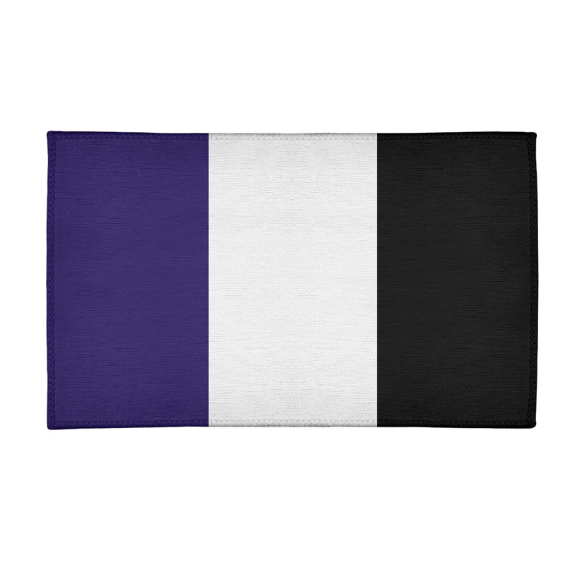Tapis de zone en poly-rayures baltimore retour foote, Rectangle 2 pi x 3 pi