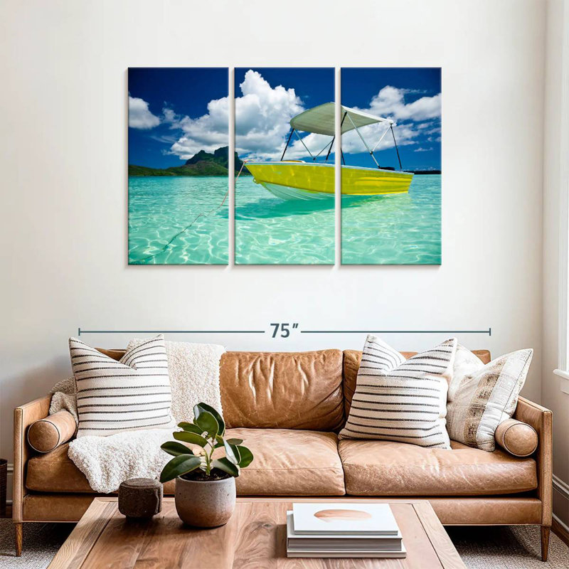 Mehar Bora Bora Boat, 36" H x 57" W