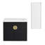 Meuble-lavabo mural 24 po avec lavabo et armoire latérale en céramique, portes à fermeture douce, armoire combinée-967762648