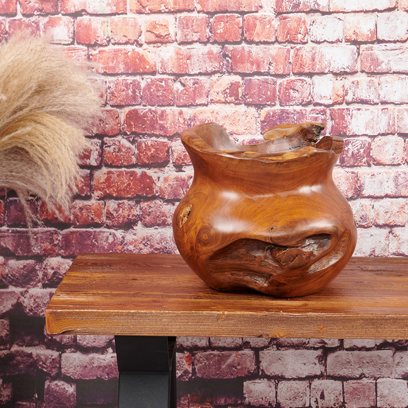 Handmade Solid Wood Table Vase