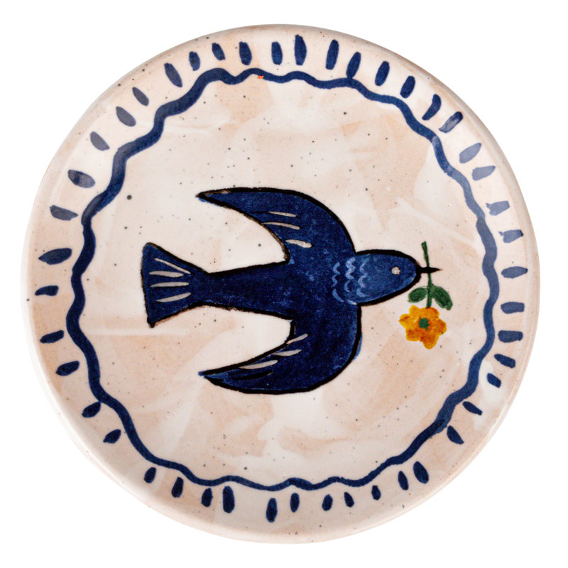 Enchanted Fauna Series - Hand-Painted Stoneware Plates