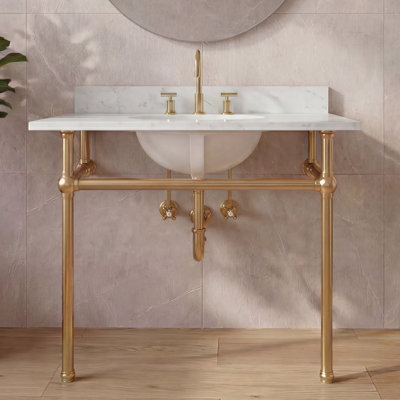  Copeland 37.4" Wall-Mounted Washstand Legs Only