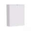 Bureau flottant rétractable de 33 po de largeur x 23 po de profondeur, blanc avec quatre tablettes