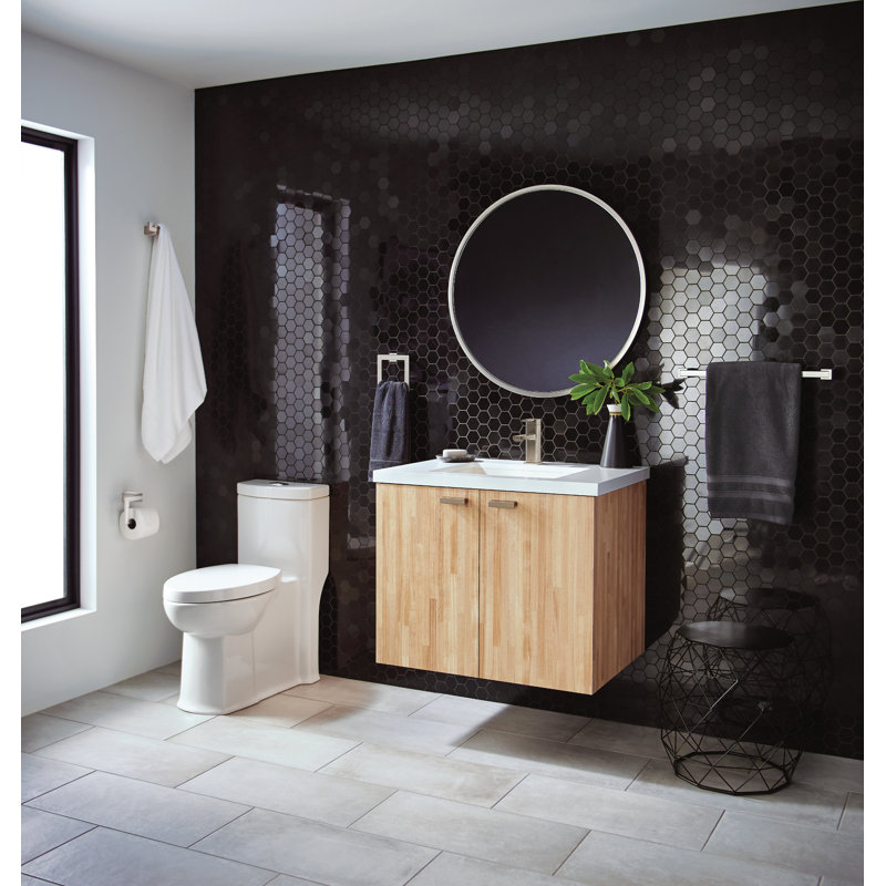 Robinet de salle de bain 90 trous à un trou avec drain, Chrome