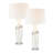 Ensemble de 2 lampes de table - blanc