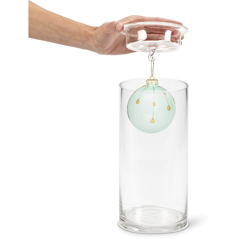 Bougeoir de table en verre 10 po