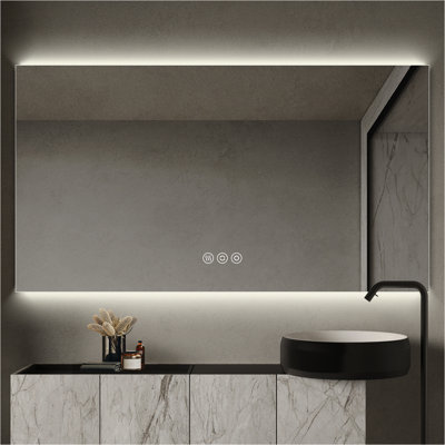 Frameless Backlit LED Bathroom Vanity Mirror
