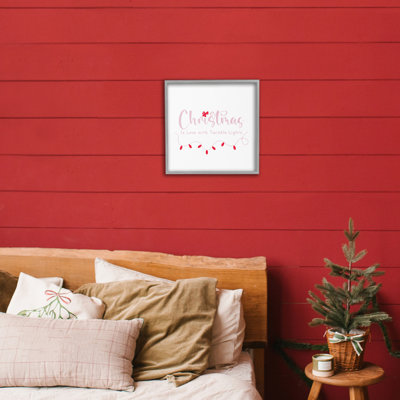 «Christmas Is Love with Lights», estampe numérique, design par Lauren Rader
