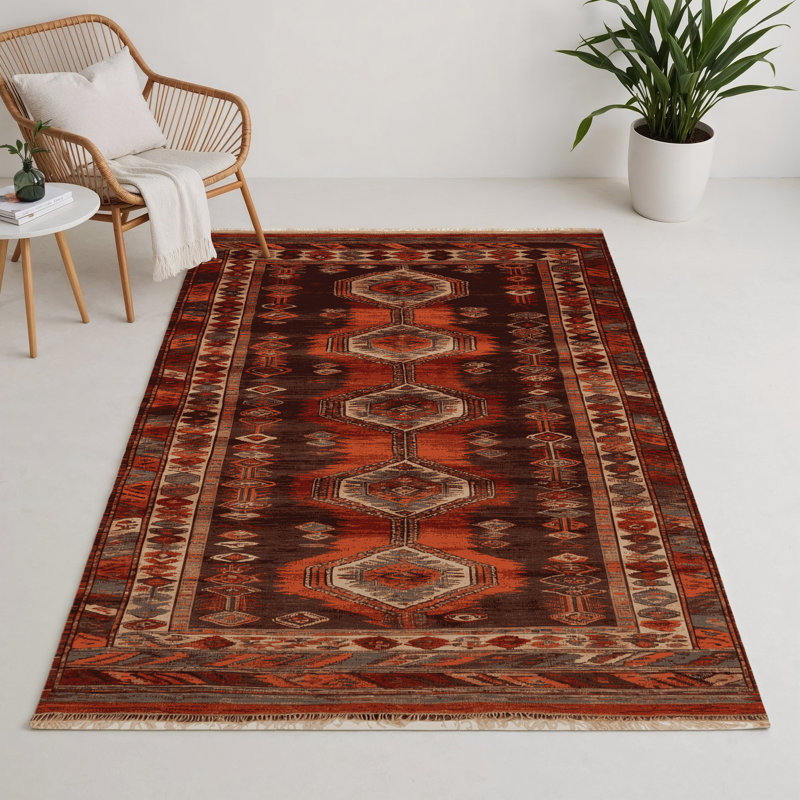 Tapis turc intérieur et extérieur brun, Rectangle 9 pi x 12 pi