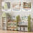 Jameek Kids Toy Storage Organizer with 17 Removable Bins, 4-Tier Bookshelf for Kids, Multi-Purpose Castle-Shaped Toy Organizer-1433164074