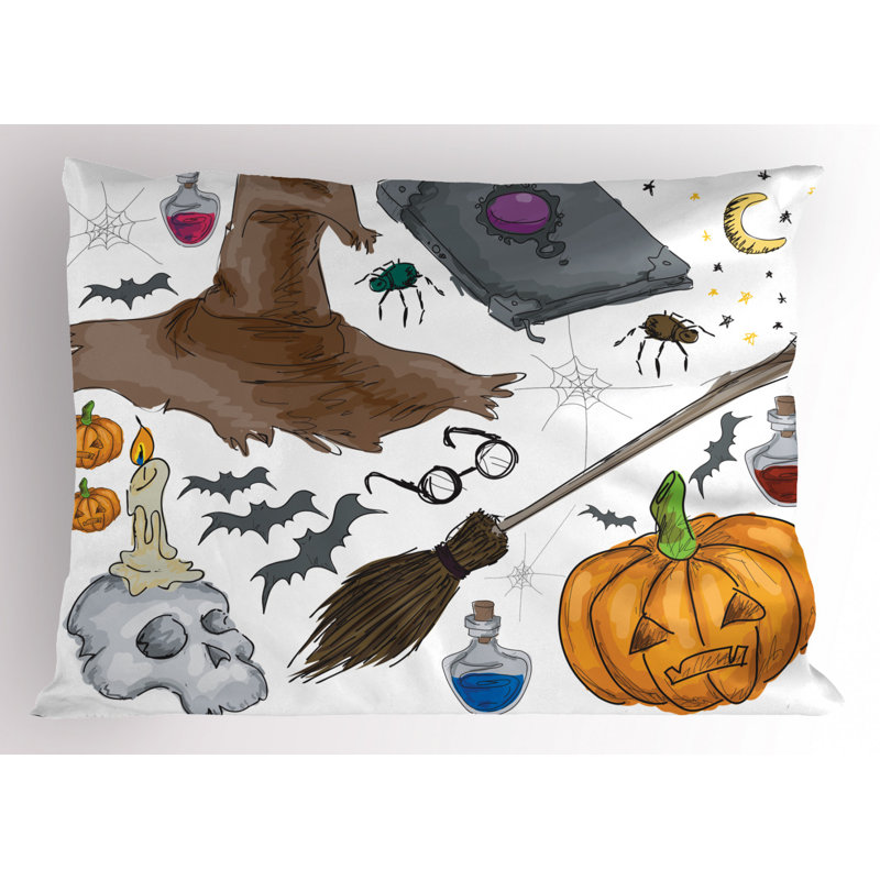 Brown/Gray/Green Poyester Microfiber Piece Sham, Twin