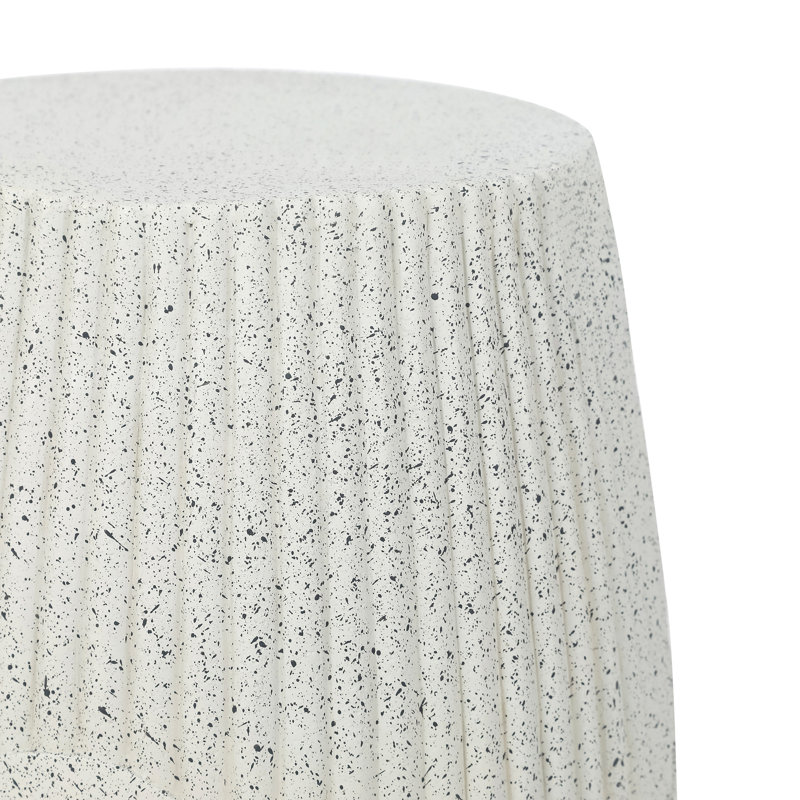 Intervallo Concrete Outdoor Side Table, White