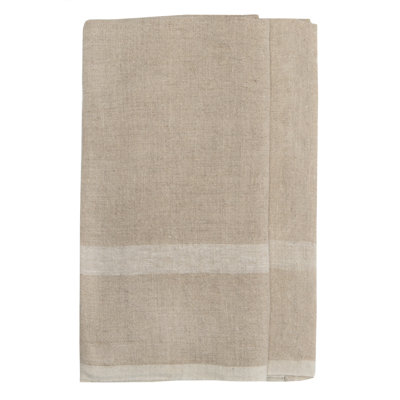 Laundered Linen Striped Tea Towel