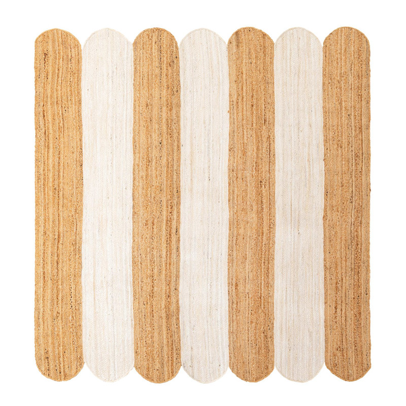 Striped Cosner Rug, Carré 8 pi
